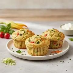 Muffin salati alla ricotta e verdure
