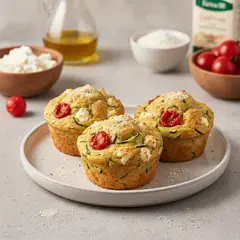 Muffin salati con ricotta e zucchine