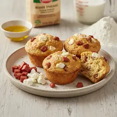 Muffin salati senza uova