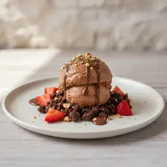 Nutella Gelato con cuore di crumble