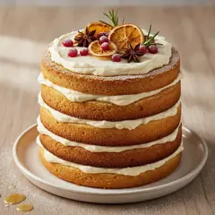 Naked cake di Natale