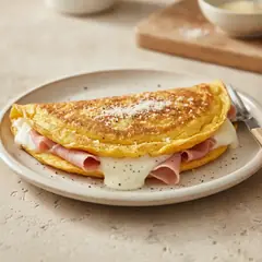 Omelette prosciutto e formaggio