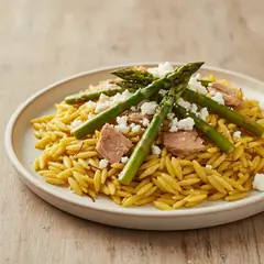 Orzo con tonno e zafferano