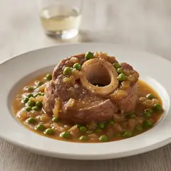 Ossobuco con piselli