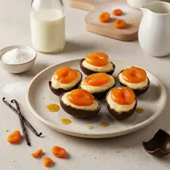 Ovetti ripieni di crema e albicocca