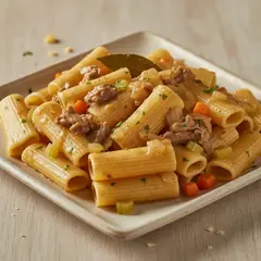 Paccheri con biancostato alla genovese