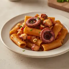 Paccheri con ragù di polpo