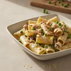 Paccheri con seppioline e piselli