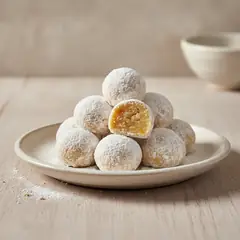 Palline alle mandorle e arancia