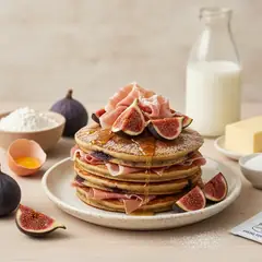 Pancake crudo e fichi