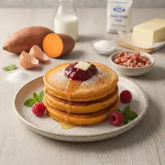 Pancake di patate dolci