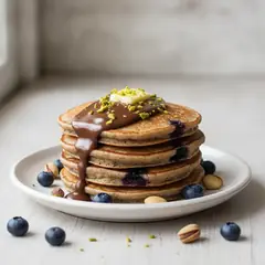 Pancakes senza glutine ai mirtilli con Nutella®