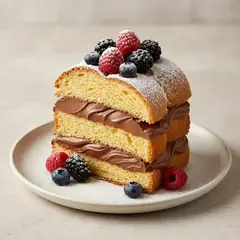 Pandoro ripieno di Nutella Gelato