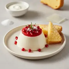 Panna cotta alla gelatina di melagrana