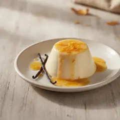 Panna cotta con salsa agli agrumi