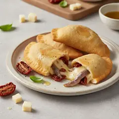 Panzerotti alla crema di pomodori secchi e scamorza