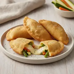 Panzerotti ripieni di verdure e scamorza