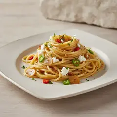 Pasta aglio, olio e peperoncino cremosa