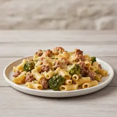 Pasta al forno broccoli e salsiccia