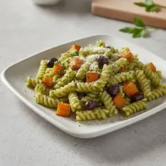 Pasta al pesto di prezzemolo e zucca