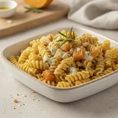 Pasta alla zucca, gorgonzola e amaretto