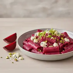 Pasta barbabietola e gorgonzola