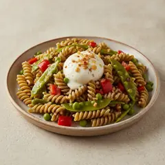 Pasta con baccelli di piselli