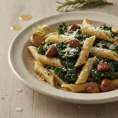 Pasta con cavolo nero e castagne