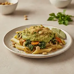Pasta con crema di fave e cicoria