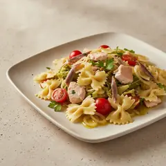 Pasta con la trota