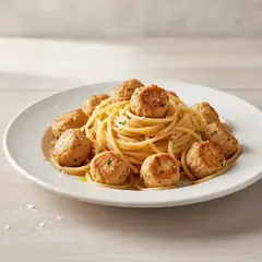 Pasta con le polpettine di pesce