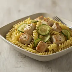 Pasta con pesce spada e zucchine