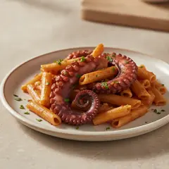 Pasta con polpo alla galiziana