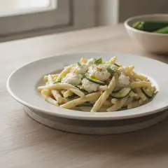 Pasta con robiola e zucchine