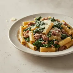 Pasta con salsiccia e cavolo nero