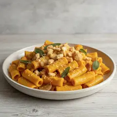 Pasta con zucca e amaretti