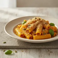 Pasta con zucca e pangrattato