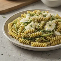 Pasta con zucchine e stracchino