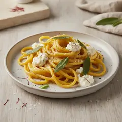 Pasta cremosa ricotta e zafferano