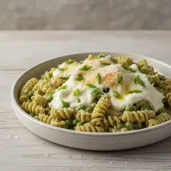 Pasta e piselli cremosa