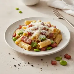 Pasta fave e guanciale