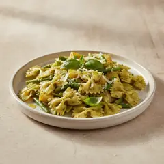 Pasta fredda al pesto con patate e fagiolini