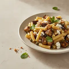 Pasta fredda melanzane e feta
