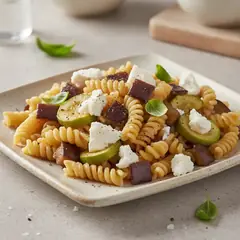Fusilli bucati melanzane e zucchine con primosale