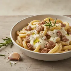 Pasta salsiccia e stracchino