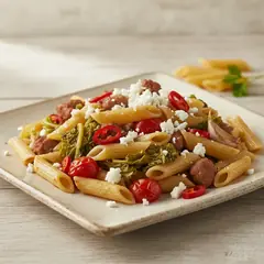 Pasta verza e salsiccia