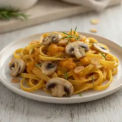Pasta zucca e funghi