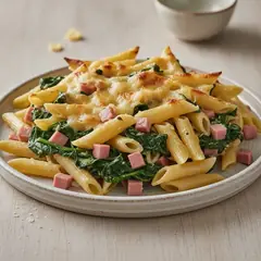 Pasticcio di pasta con gli spinaci