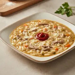 Pastina in brodo di carne