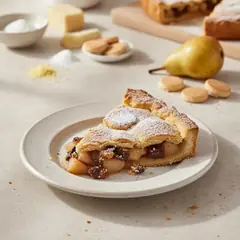 Pie di pere,amaretti e cioccolato